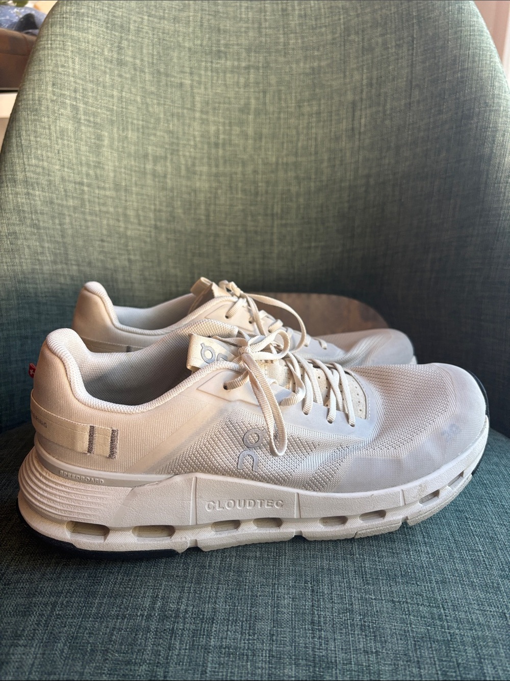 On cloudnova 2 Running Womens Sneakers in Off-White/Cream size 9 comfortable